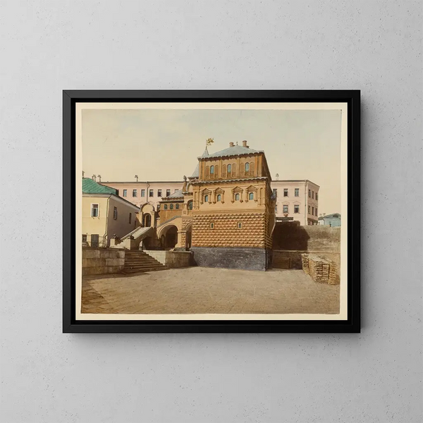 Maison à Moscou - J Daziaro — kehystetty taideteos seinällä