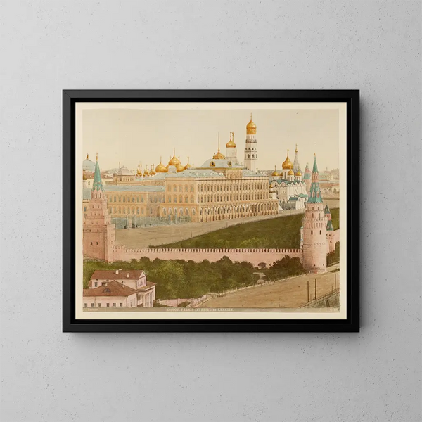 Kremlin-imperiumin palatsista Moskovassa - J Daziaro — kehystetty taideteos seinällä