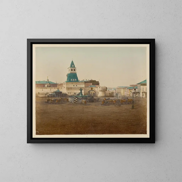 Place à Moscou - J Daziaro — kehystetty taideteos seinällä