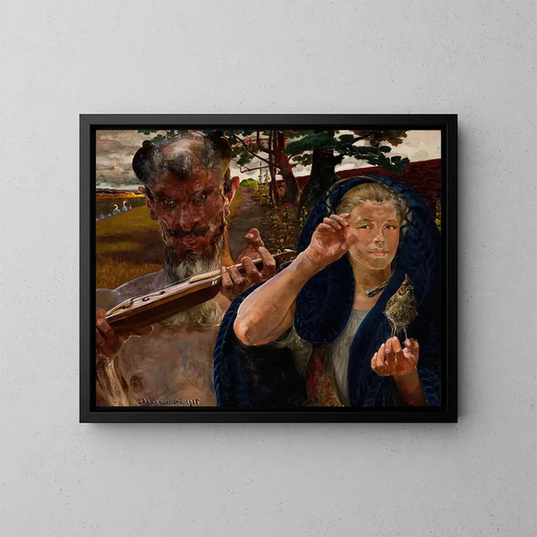 Syksyn laulu - Jacek Malczewski — kehystetty taideteos seinällä