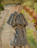 Croquis d'un garçon dans le jardin, fils de l'artiste Rafa - Jacek Malczewski — näkymä teoksesta