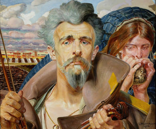 Triptykin musiikin keskiosa - Jacek Malczewski — näkymä teoksesta