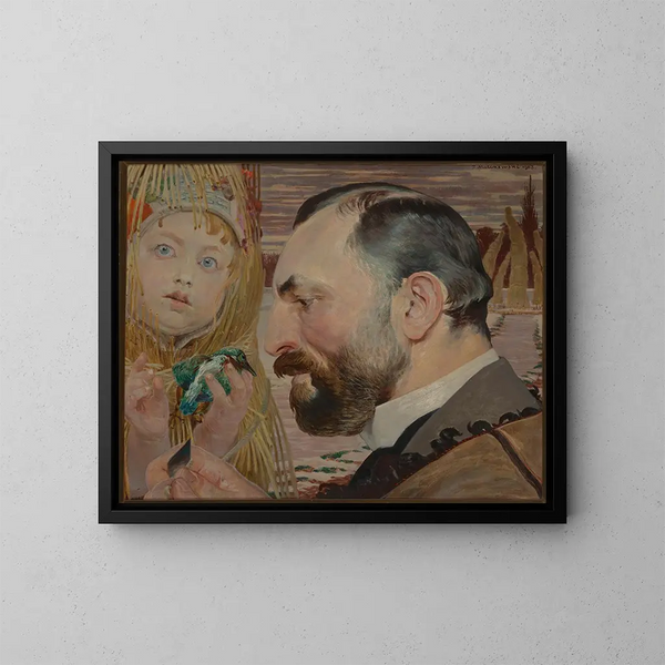Portrait de Feliks Jasieski - Jacek Malczewski — kehystetty taideteos seinällä
