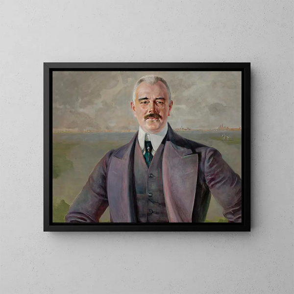J. Armowicz - Jacek Malczewski — kehystetty taideteos seinällä