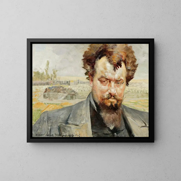 Jan Kasprowiczin - Jacek Malczewski — kehystetty taideteos seinällä