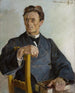 Henryk Radomiski papin muotokuva noin 1870 jälkeen 1925 - Jacek Malczewski — näkymä teoksesta