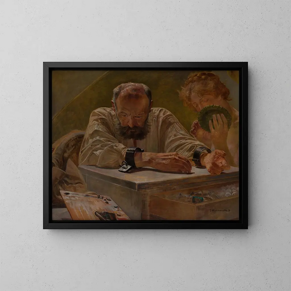 Relaxation - Jacek Malczewski — kehystetty taideteos seinällä