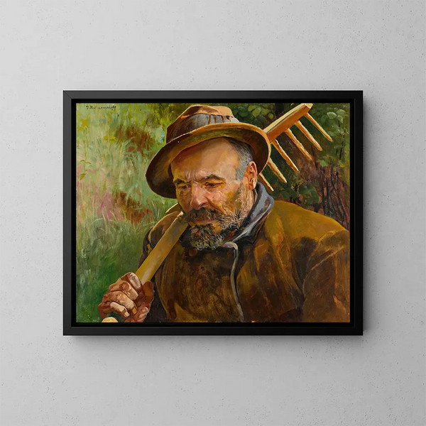 Paluu pelloilta - Jacek Malczewski — kehystetty taideteos seinällä