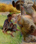 Un berger et une harpie - Jacek Malczewski — näkymä teoksesta