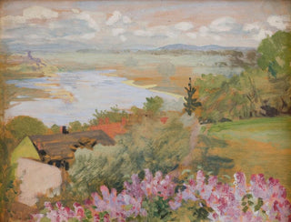 Vistulan laakso Zwierzyniecistä - Jacek Malczewski — näkymä teoksesta