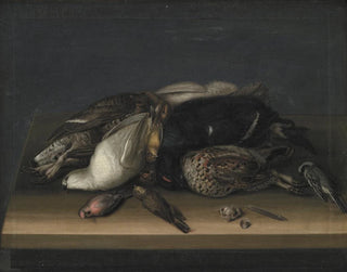 Jacob Biltius - Wildfowl On A Wooden Table.webp