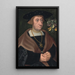 Mathias Mulichin muotokuva 1470-1528, Lübeckin kaupunginjohtaja - Jacob Claesz van Utrecht — kehystetty taideteos seinällä