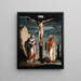 Le Christ en croix entre la Vierge et saint Jean - Atelier de Jacob Clauser — kehystetty taideteos seinällä