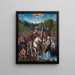 David ja Abigail - Jacob Cornelisz. van Oostsanen — kehystetty taideteos seinällä