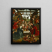 Natiivisuus - Jacob Cornelisz. van Oostsanen — kehystetty taideteos seinällä