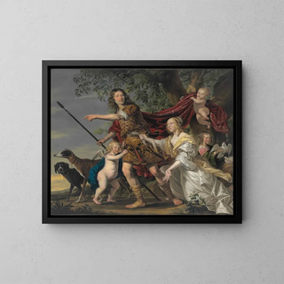 Jacob Frans van der Merck - Portrait Of A Lady And A Gentleman As Venus And Adonis.webp