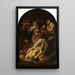 La Mise au tombeau du Christ - Jacob Jordaens — kehystetty taideteos seinällä