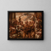 Diogène etsii rehellistä miestä - Jacob Jordaens — kehystetty taideteos seinällä
