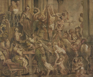 Rangaistus rangaistujaista - Jacob Jordaens — näkymä teoksesta