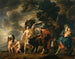 Pyhä perhepakomatka Egyptissä - Jacob Jordaens — näkymä teoksesta