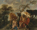 Merkurius ja Argus - Jacob Jordaens — näkymä teoksesta