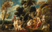Nymfit leikkaamassa Panin partaa - Jacob Jordaens — näkymä teoksesta
