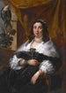 Portrait d'une dame - Jacob Jordaens — kehystetty taideteos seinällä