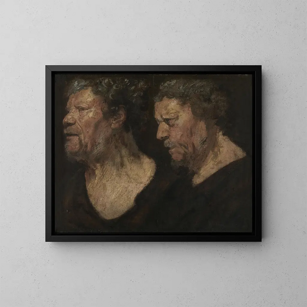 Abraham Grapheus'n pään tutkimuksista - Jacob Jordaens — kehystetty taideteos seinällä