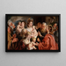 Anna pienokaiset luokseni - Jacob Jordaens — kehystetty taideteos seinällä