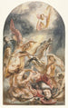 La Conversion de Saul avec le Christ et la croix - Jacob Jordaens — näkymä teoksesta