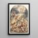 La Conversion de Saul avec le Christ et la croix - Jacob Jordaens — kehystetty taideteos seinällä