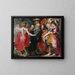 La fuite de Lot et de sa famille de Sodome - Jacob Jordaens — kehystetty taideteos seinällä
