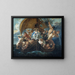 La Sainte Famille avec divers personnages et animaux dans une barque - Jacob Jordaens — kehystetty taideteos seinällä