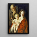 La Sainte Famille - Jacob Jordaens — kehystetty taideteos seinällä