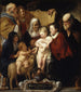 La Sainte Famille avec sainte Anne et le jeune Baptiste et ses parents - Jacob Jordaens — näkymä teoksesta