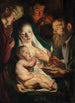 La Sainte Famille avec les bergers - Jacob Jordaens — näkymä teoksesta