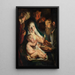 La Sainte Famille avec les bergers - Jacob Jordaens — kehystetty taideteos seinällä