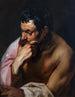 Ajattelija tai eläinlaji mietiskelyssä - Jacob Jordaens — näkymä teoksesta