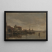 La tour des pleureuses avec le pont sur le Gelderse Kade à Amsterdam - Jacob Maris — kehystetty taideteos seinällä