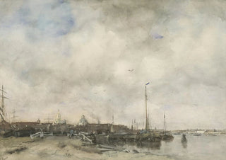 Jacob Maris - Gezicht op een stad.webp