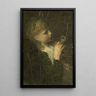 Jacob Maris - Girl with a Peacock Feather.webp
