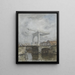 Le pont-levis - Jacob Maris — kehystetty taideteos seinällä
