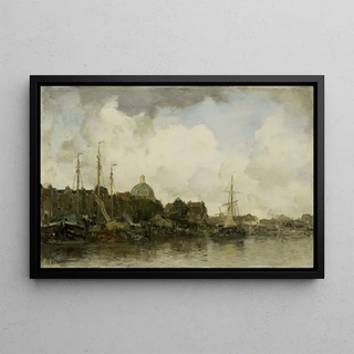 Jacob Maris - Townscape with a Domed Church.webp