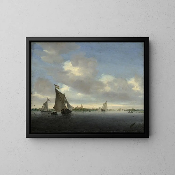Marine - Jacob Salomonsz van Ruysdael — kehystetty taideteos seinällä