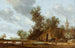 La halte à l'auberge - Jacob Salomonsz van Ruysdael — näkymä teoksesta