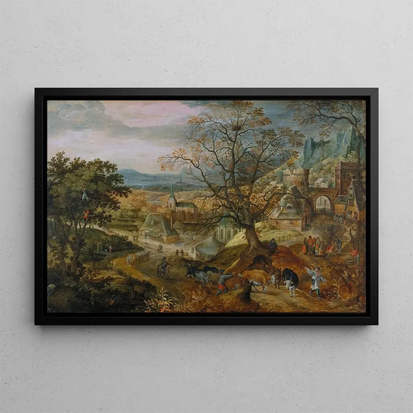 Jacob Savery the Elder - Landscape with Village Autumn.webp