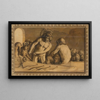 Jacob van Campen - Hercules Gets Cerberus from the Underworld Charon the Ferryman of the Styx.webp