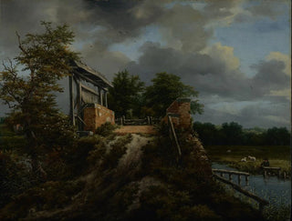 Jacob van Ruisdael - Bridge with a Sluice.webp