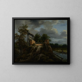 Jacob van Ruisdael - Bridge with a Sluice.webp