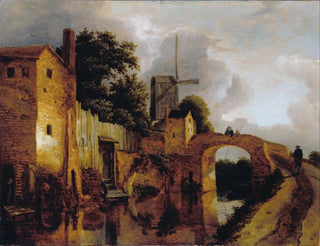 Canal avec pont - Jacob van Ruisdael — näkymä teoksesta